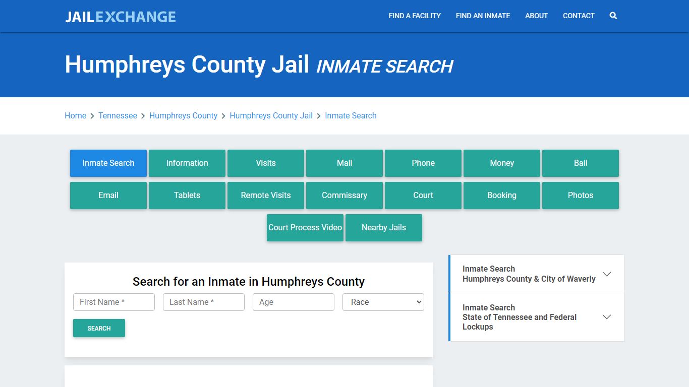 Humphreys County Jail, TN Inmate Search: Roster & Mugshots - Jail Exchange